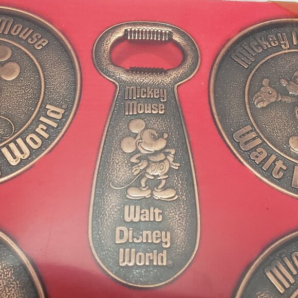 Vintage Disney World Coasters & Bottle Opener Set - Picture 3 of 6